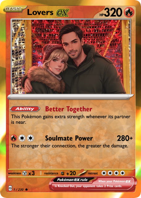 Father and daughter keepsake card