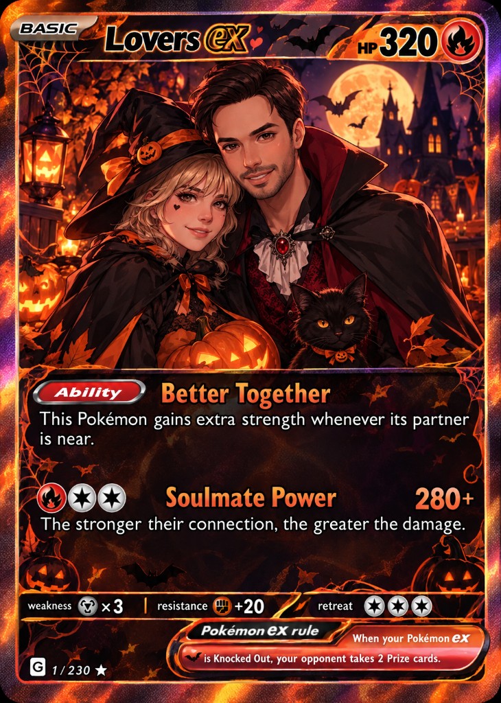 Halloween lovers keepsake card
